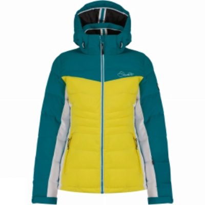 Dare 2 b Womens Illation Ski Jacket Neon Spring / Enamel Blue